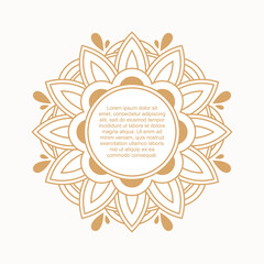 Ornamental mandala design background
