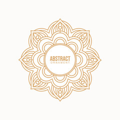 Ornamental mandala design background