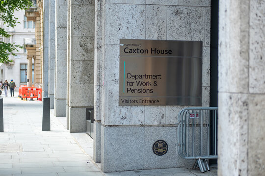 LONDON- Department for Work & Pensions at Caxton House in Westminster,