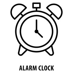 alarm clock Icon simple and easy to edit for your design elements