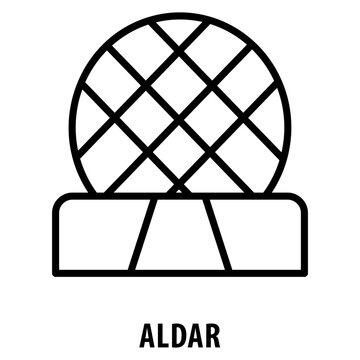 Aldar Icon simple and easy to edit for your design elements