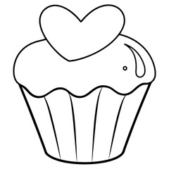 Sweet Hearts Outline For Coloring Pages