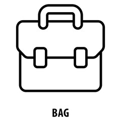 Bag Icon simple and easy to edit for your design elements