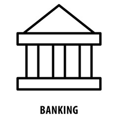 Banking Icon simple and easy to edit for your design elements