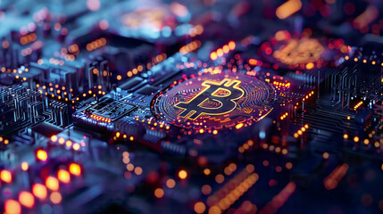 Fototapeta premium Digital currency exchange modern design high resolution 