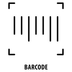 Barcode Icon simple and easy to edit for your design elements