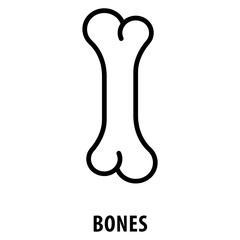 Bones Icon simple and easy to edit for your design elements