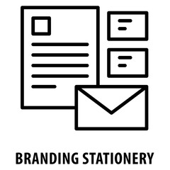 branding stationery Icon simple and easy to edit for your design elements