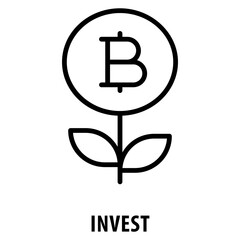 Obraz premium Invest Icon simple and easy to edit for your design elements