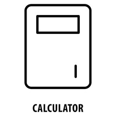 Calculator Icon simple and easy to edit for your design elements