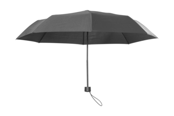 Folding umbrella isolated from background