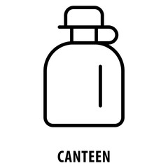 Canteen Icon simple and easy to edit for your design elements