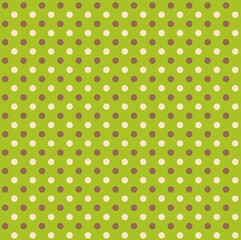 抹茶の和菓子色のドット柄パターン