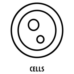 Cells Icon simple and easy to edit for your design elements