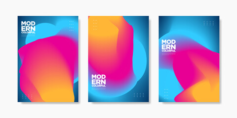 Collection of colorful modern business templates. Suitable for designing templates, posts, banners, flyers, posters, covers, etc.