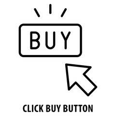 click buy button Icon simple and easy to edit for your design elements