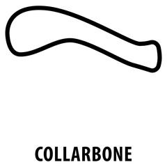 collarbone Icon simple and easy to edit for your design elements