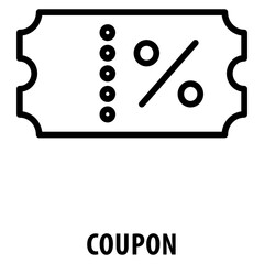 Coupon Icon simple and easy to edit for your design elements
