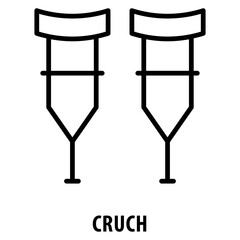 Cruch Icon simple and easy to edit for your design elements