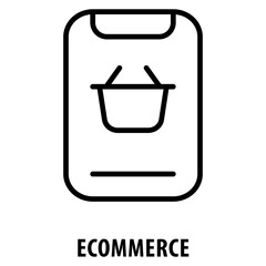 Ecommerce Icon simple and easy to edit for your design elements