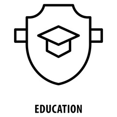 Education Icon simple and easy to edit for your design elements