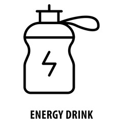 Energy Drink Icon simple and easy to edit for your design elements
