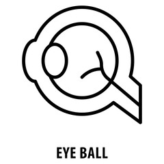 Eye Ball Icon simple and easy to edit for your design elements