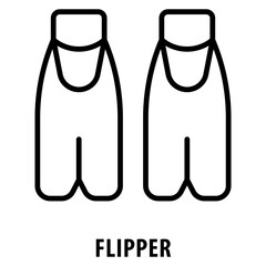 Flipper Icon simple and easy to edit for your design elements