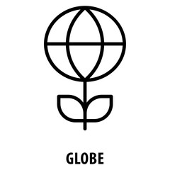 Globe Icon simple and easy to edit for your design elements