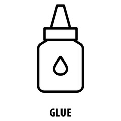 Glue Icon simple and easy to edit for your design elements