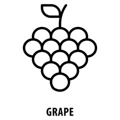 Grape Icon simple and easy to edit for your design elements