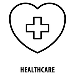 Obraz premium Healthcare Icon simple and easy to edit for your design elements