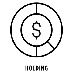 Holding Icon simple and easy to edit for your design elements