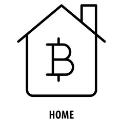 Home Icon simple and easy to edit for your design elements