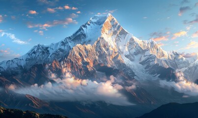 Snow-capped mountain
