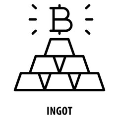 Ingot Icon simple and easy to edit for your design elements