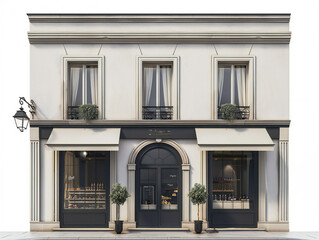 Fototapeta premium French classy retro boutique storefront template