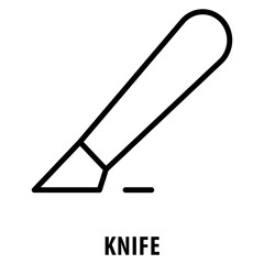 Knife Icon simple and easy to edit for your design elements