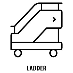 Ladder Icon simple and easy to edit for your design elements