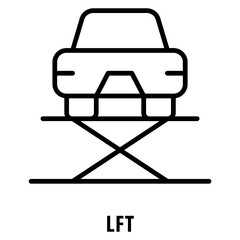 Lft Icon simple and easy to edit for your design elements