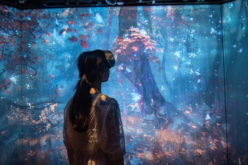 Fototapeta premium Immersive Virtual Reality Experience.
