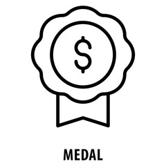 Medal Icon simple and easy to edit for your design elements