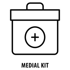 Medial Kit Icon simple and easy to edit for your design elements