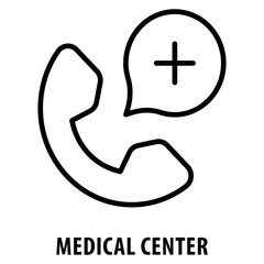 Obraz premium Medical Center Icon simple and easy to edit for your design elements