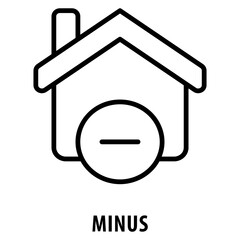 Minus Icon simple and easy to edit for your design elements