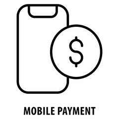 Mobile Payment Icon simple and easy to edit for your design elements