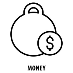 Money Icon simple and easy to edit for your design elements