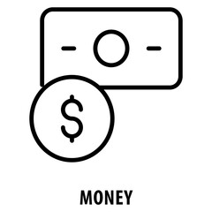 Money Icon simple and easy to edit for your design elements