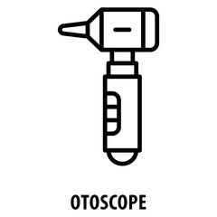 Otoscope Icon simple and easy to edit for your design elements