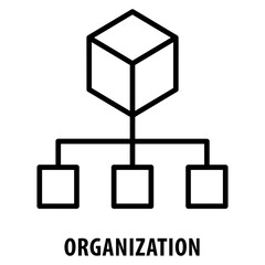 Organization Icon simple and easy to edit for your design elements